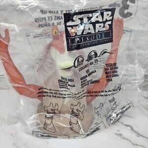 STAR WARS Episode 1 KFC-TACO BELL-PIZZA HUT Jar Jar Binks Cup Topper - 1999